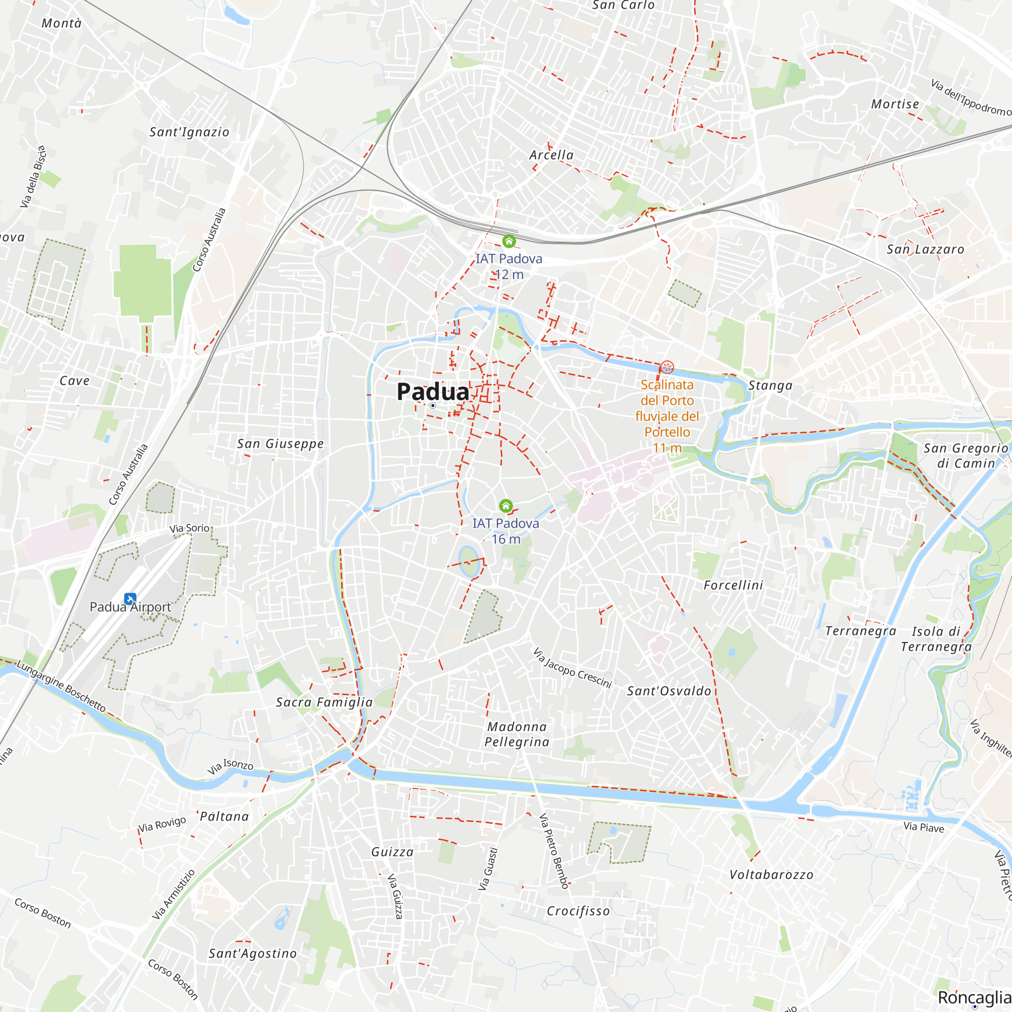 IAT Padova map