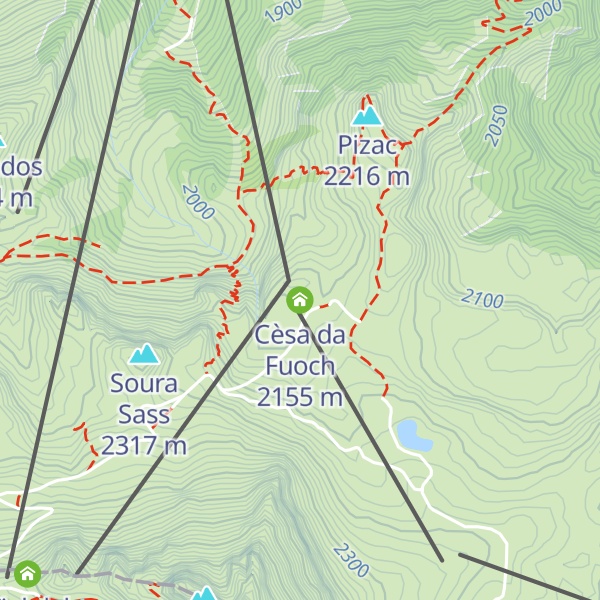 Map of Cèsa da Fuoch