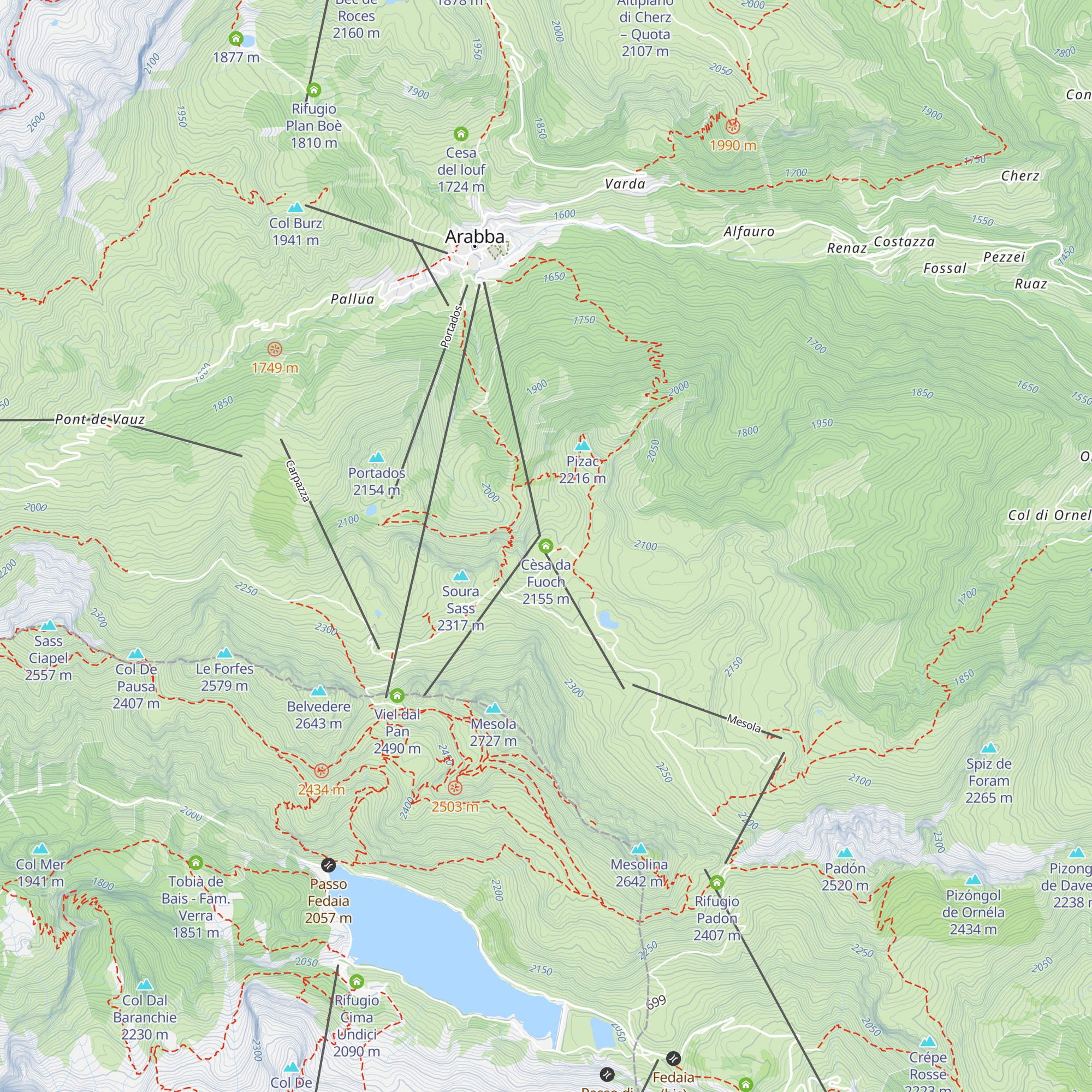 Cèsa da Fuoch map