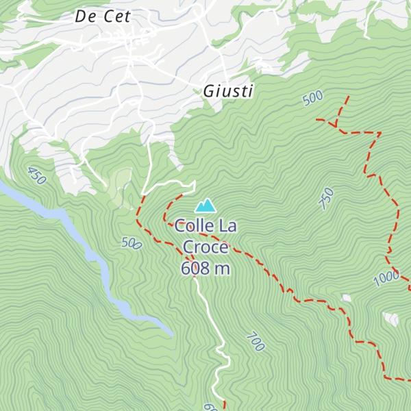 Map of Colle La Croce
