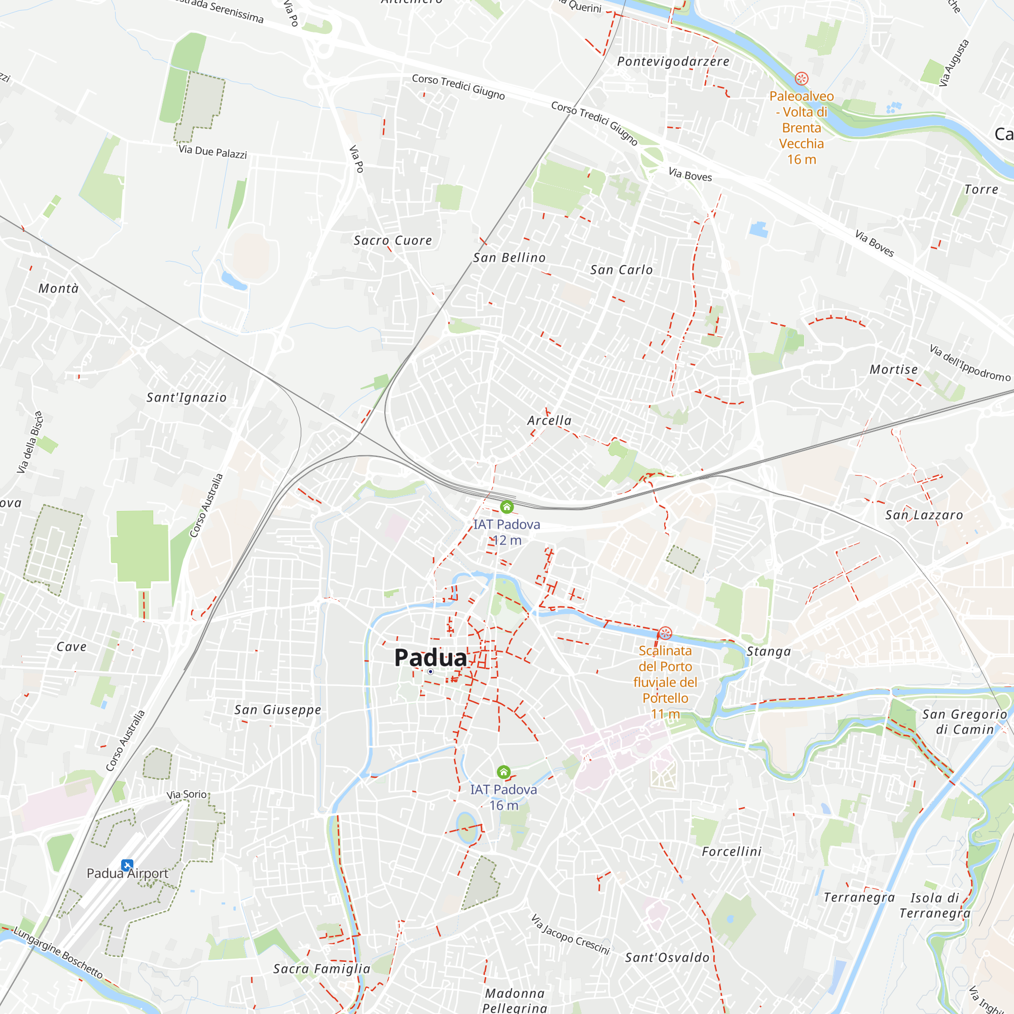 IAT Padova map