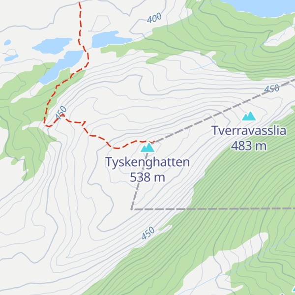 Map of Tyskenghatten