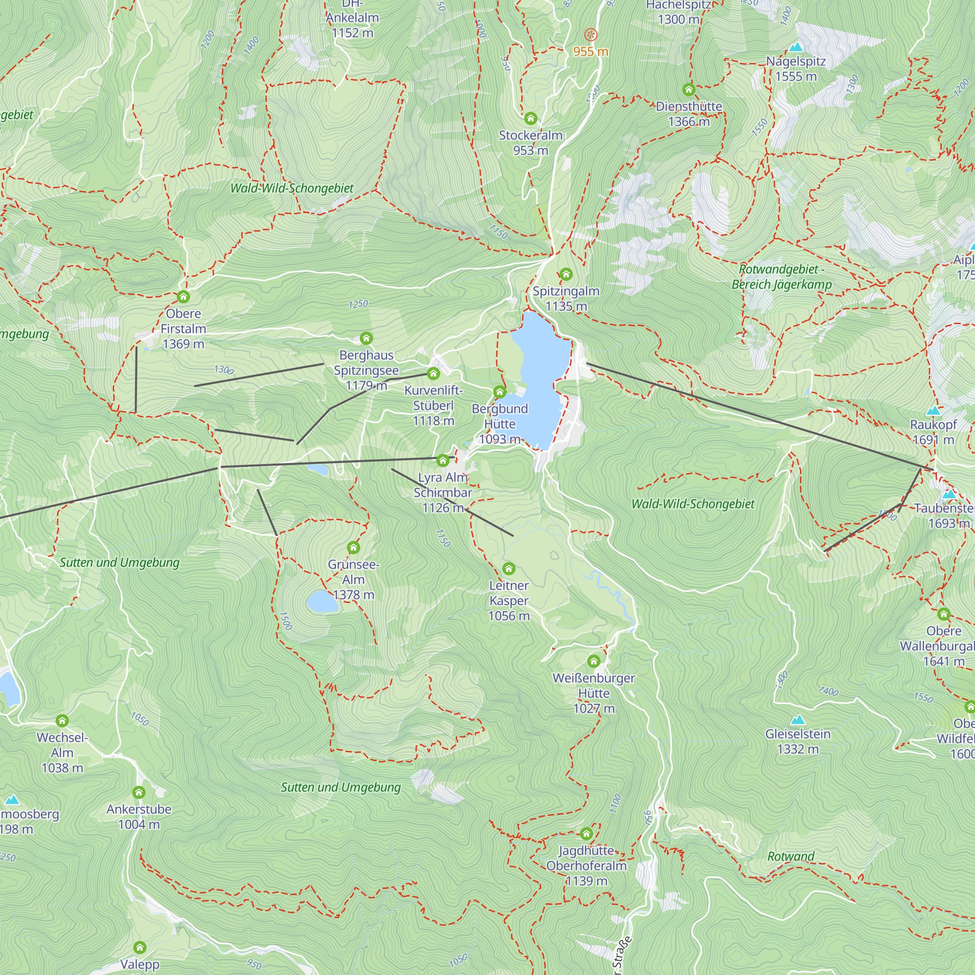 Spitzing Lodge map