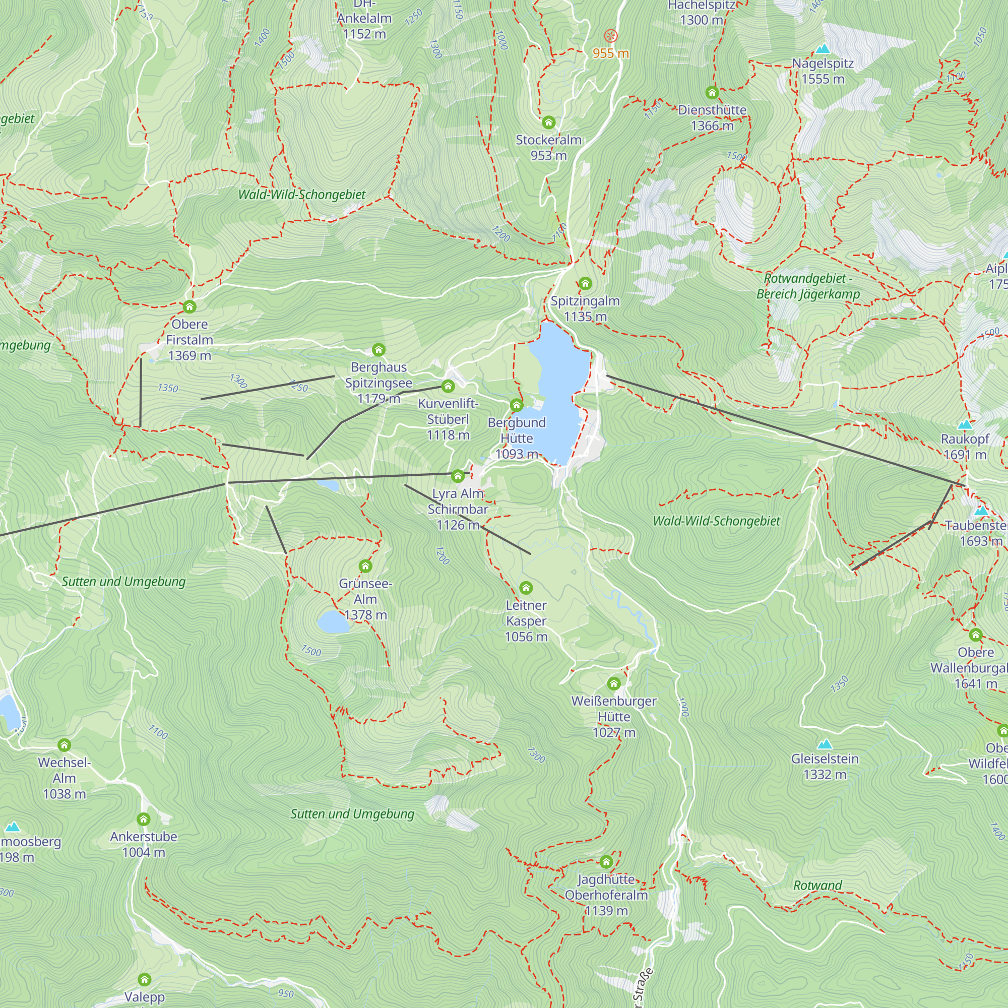 Spitzing Lodge map