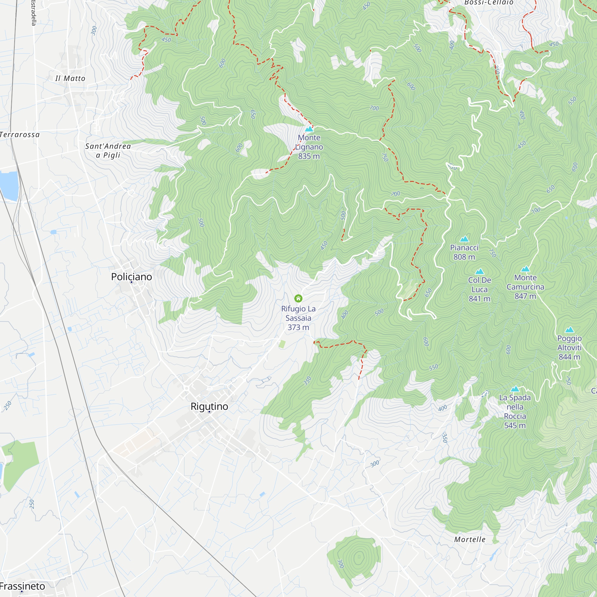 Rifugio La Sassaia map