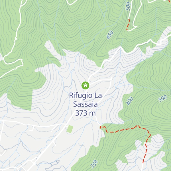 Map of Rifugio La Sassaia
