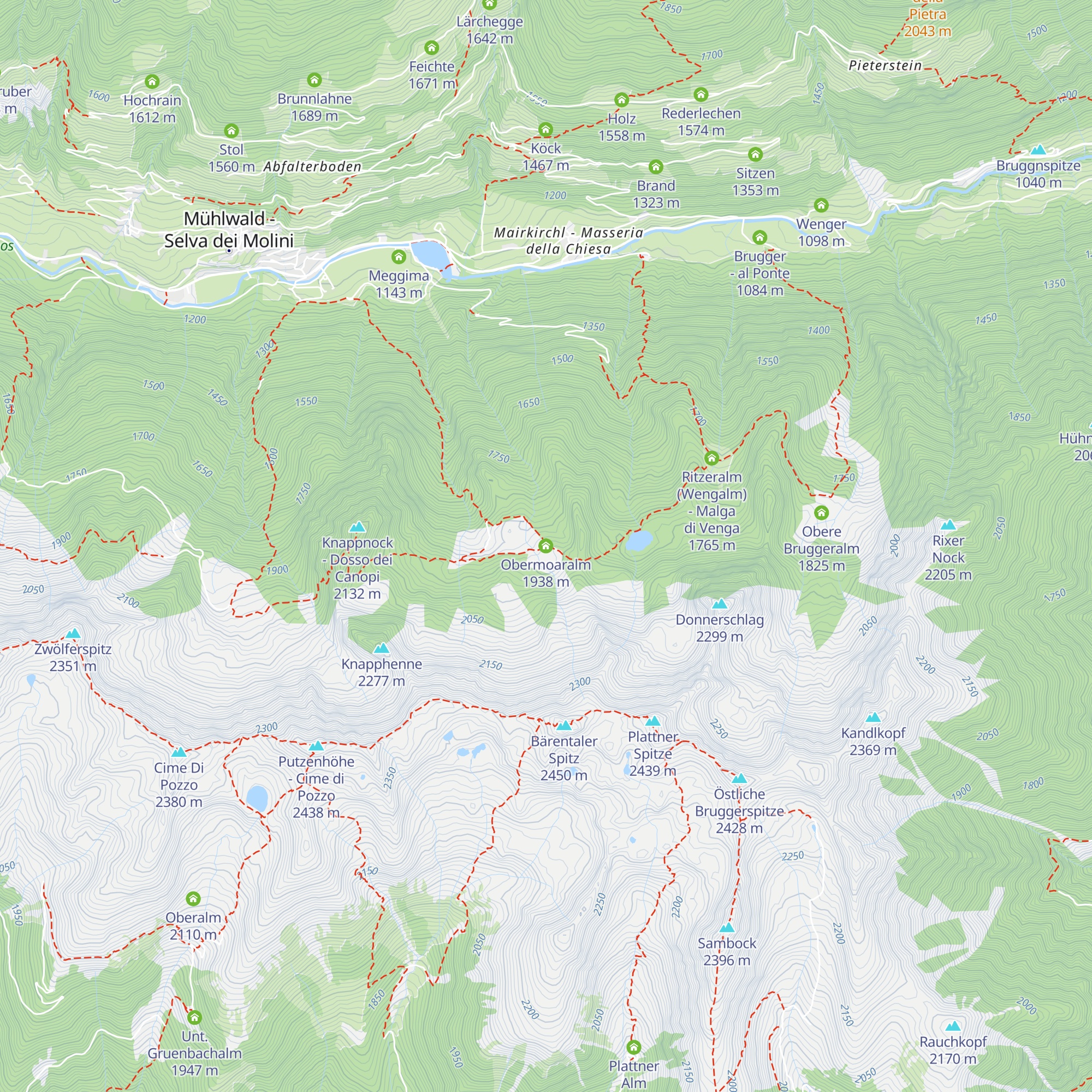 Obermoaralm map
