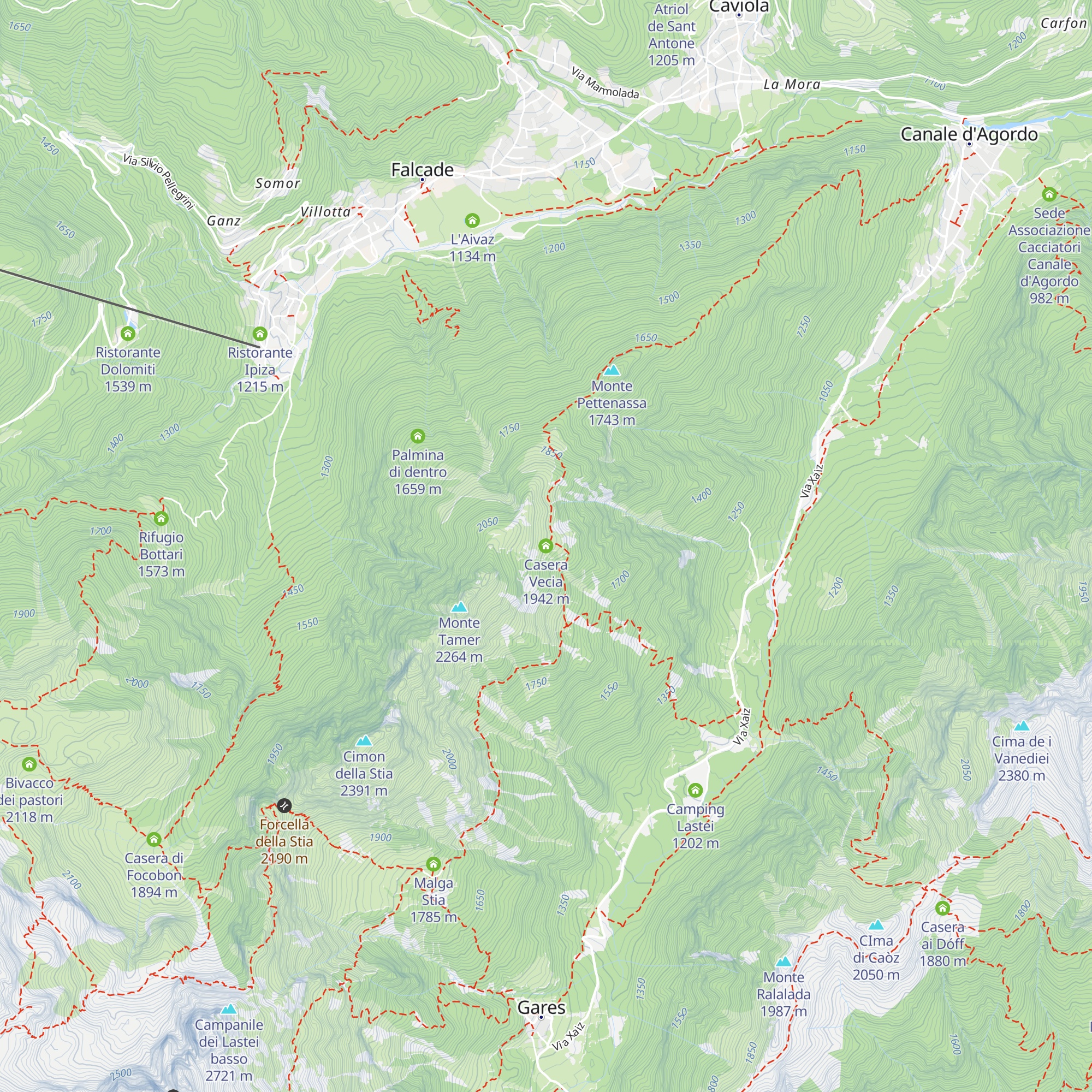 Casera Vecia map