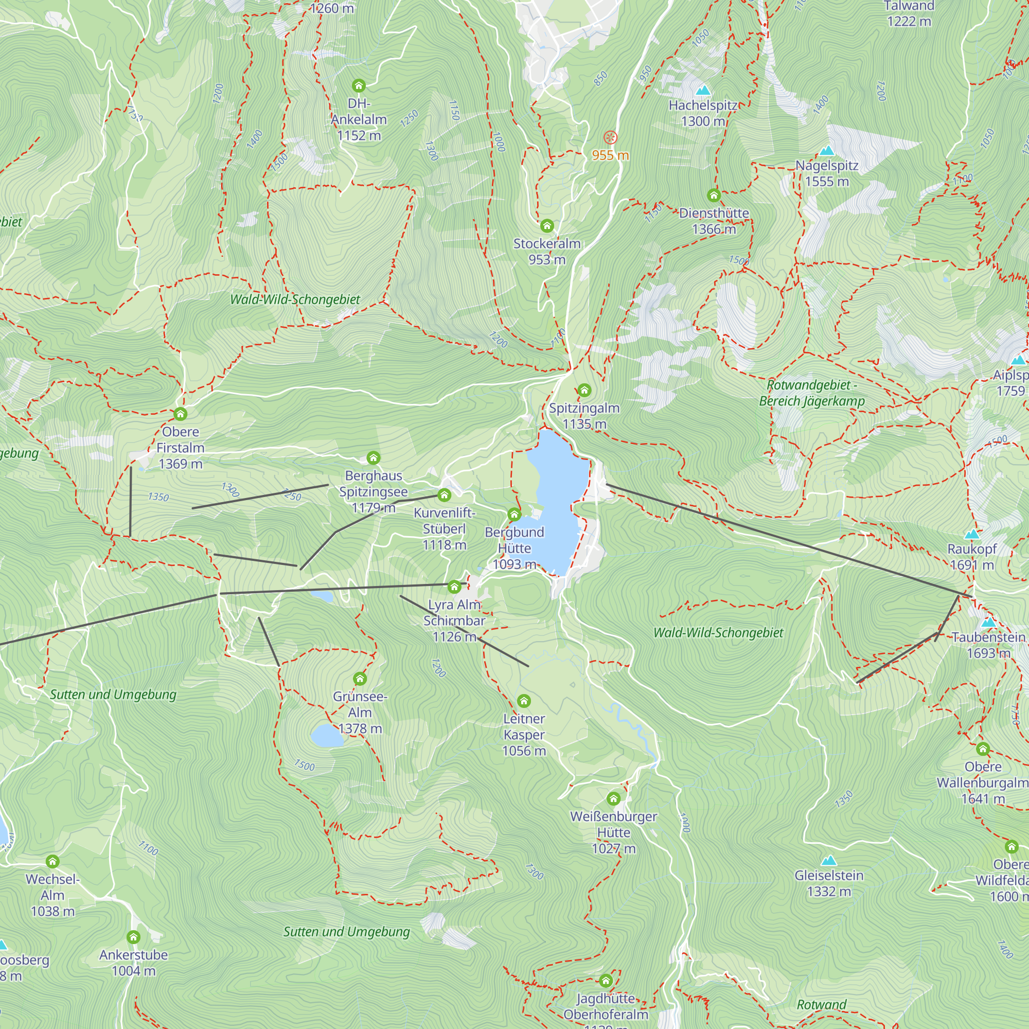 Bergbund Hütte map