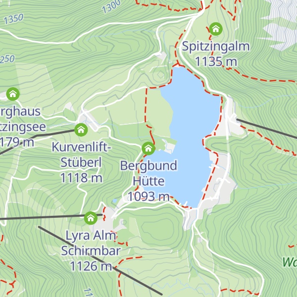 Map of Bergbund Hütte