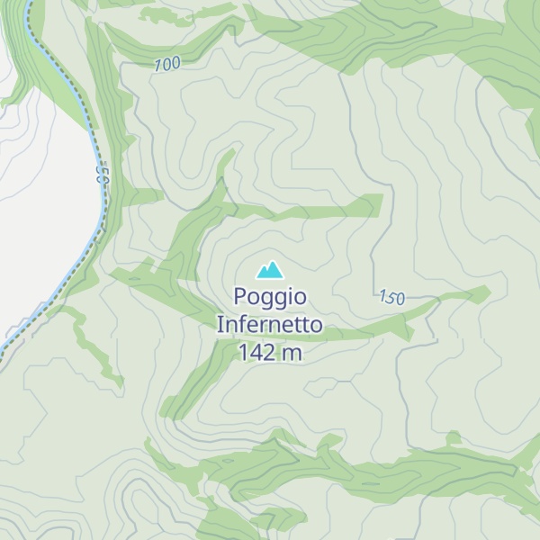 Map of Poggio Infernetto