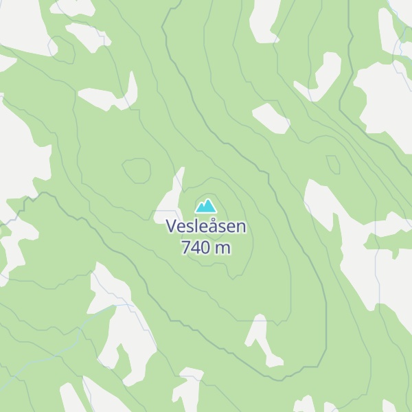 Map of Vesleåsen