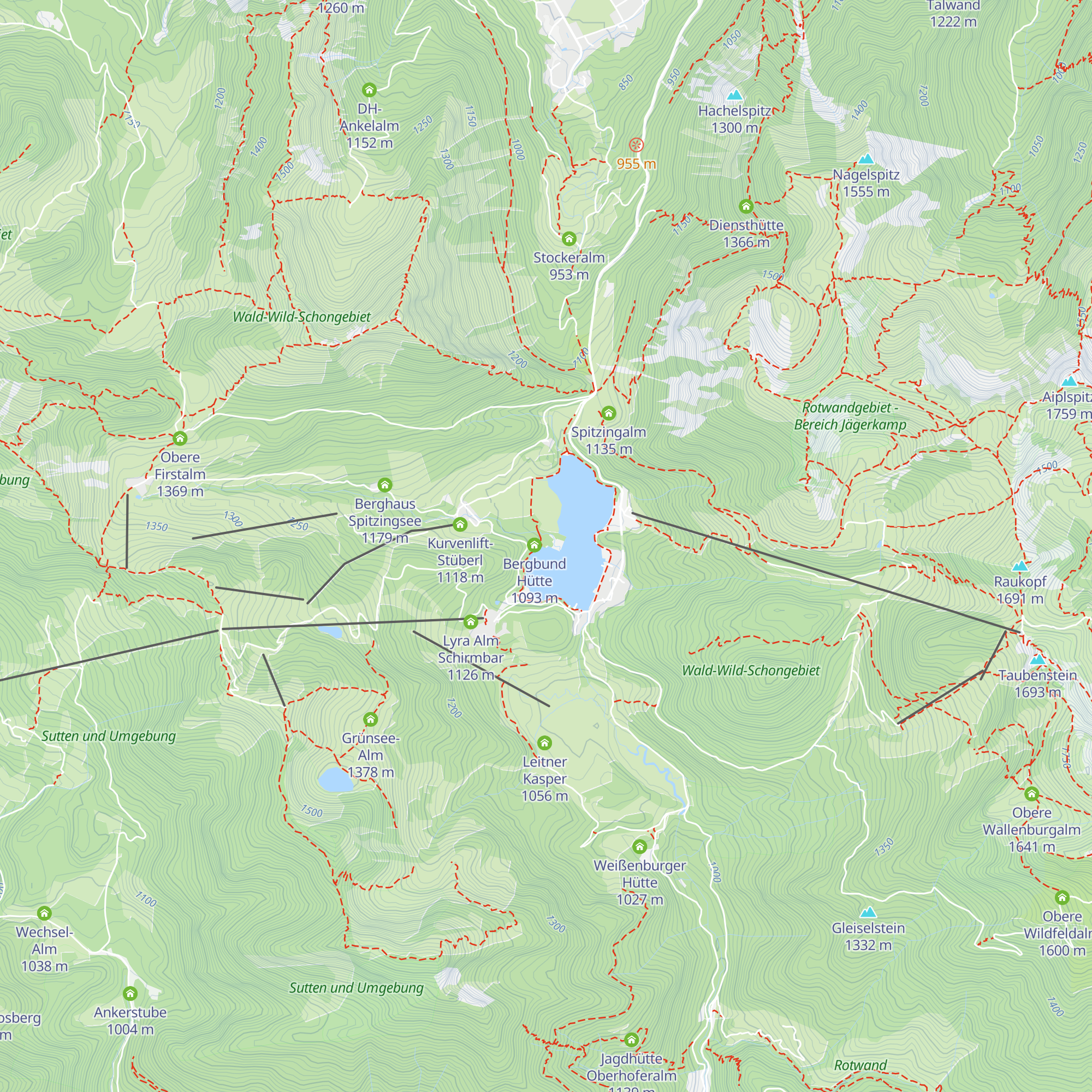 Miesbacher Hütte map