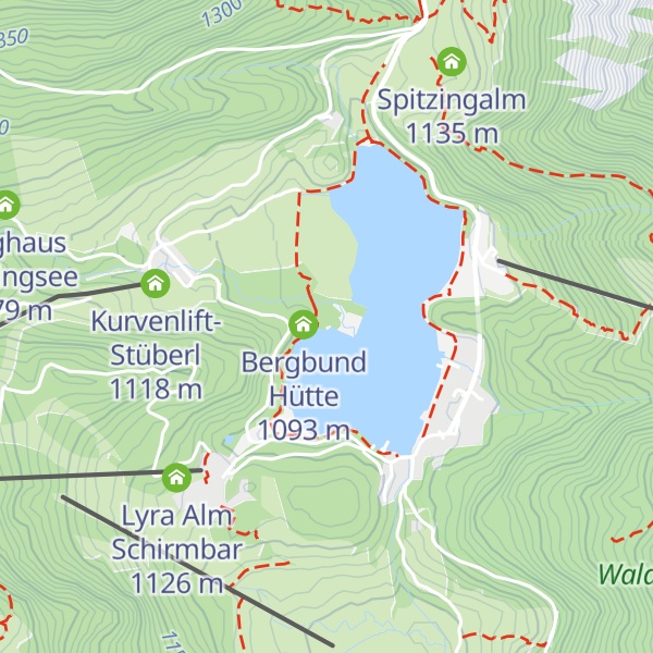Map of Miesbacher Hütte
