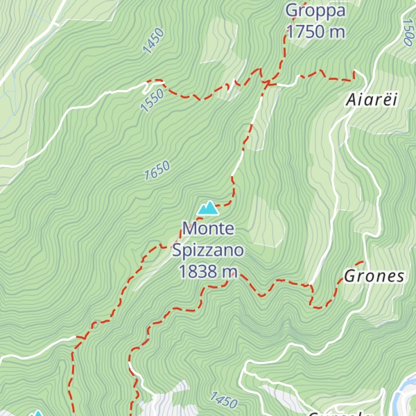 Map of Monte Spizzano