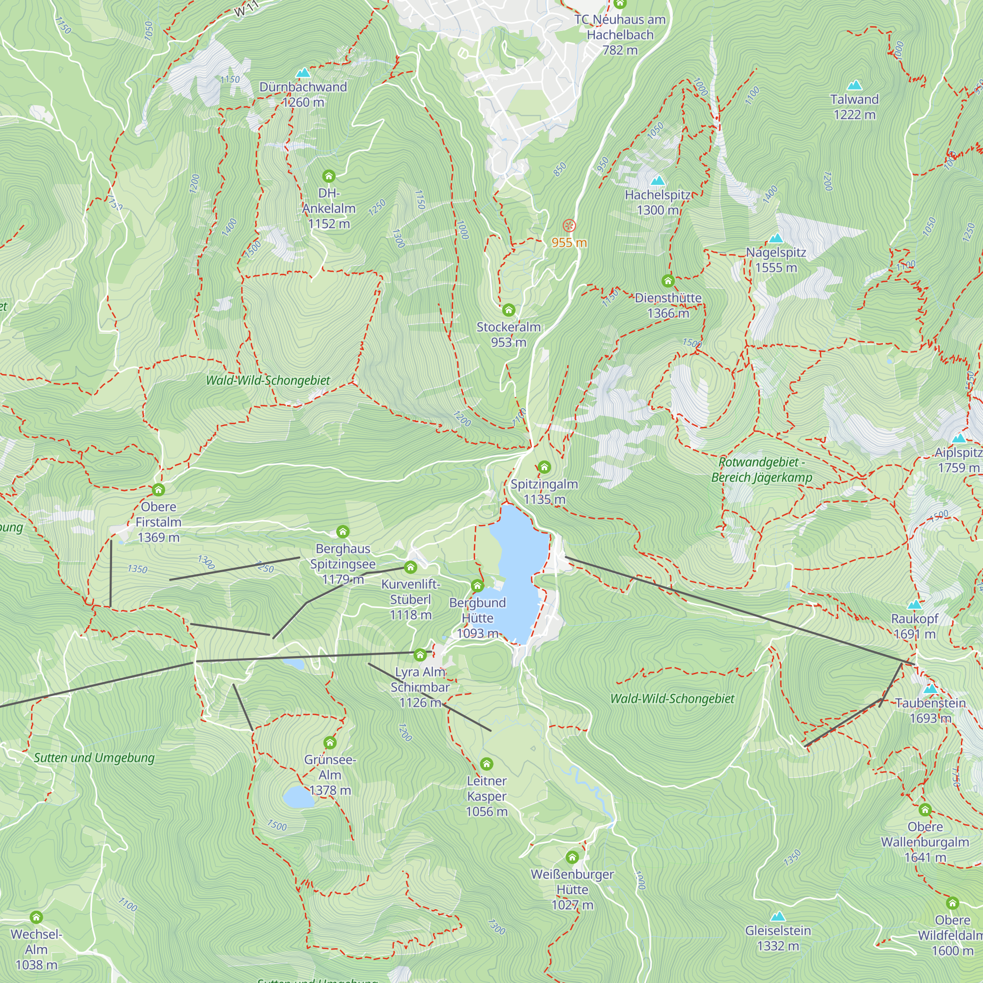 DAV-Haus Spitzingsee map