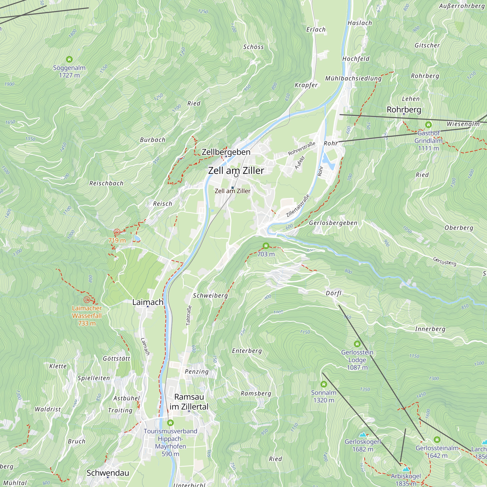 Knappenhütte map