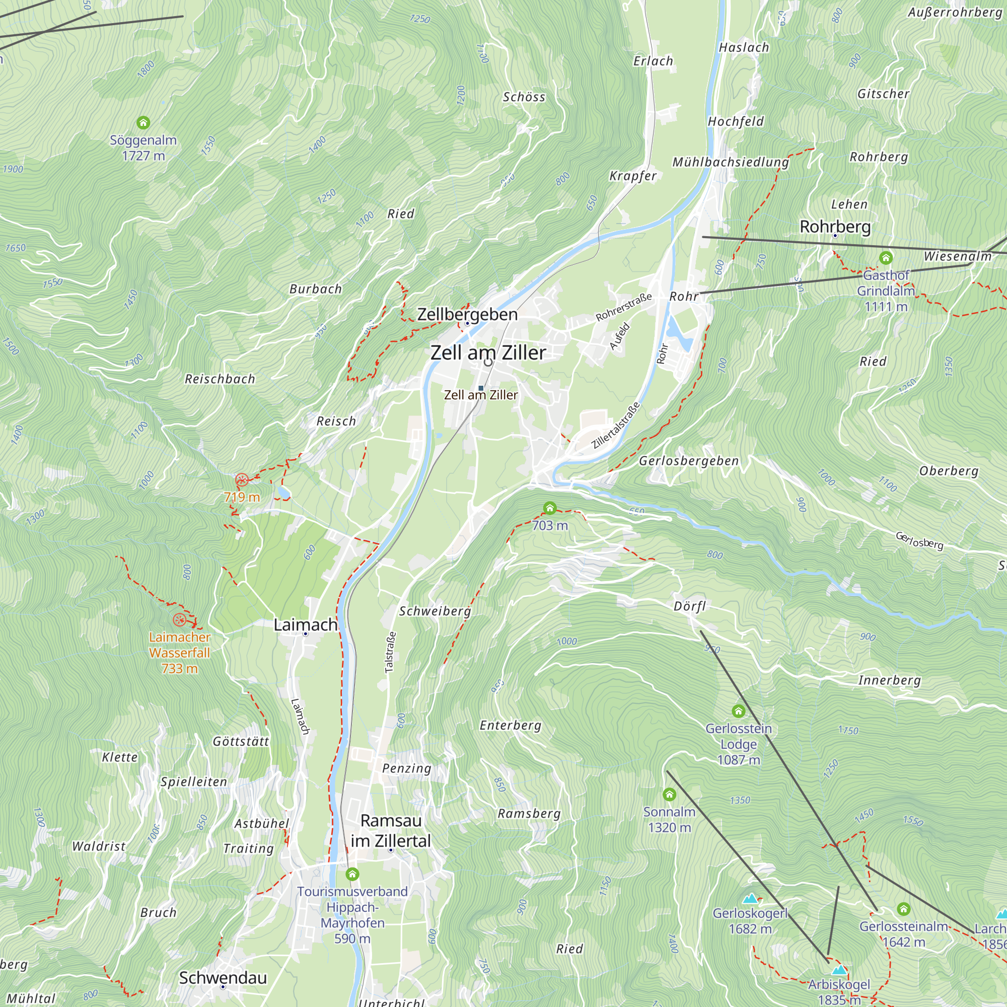 Knappenhütte map