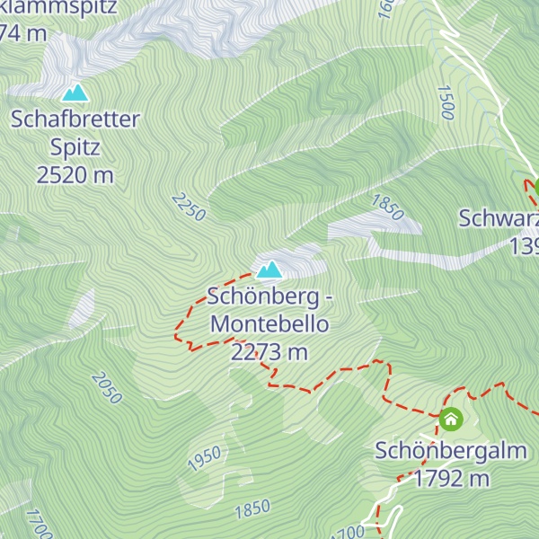 Map of Schönberg - Montebello