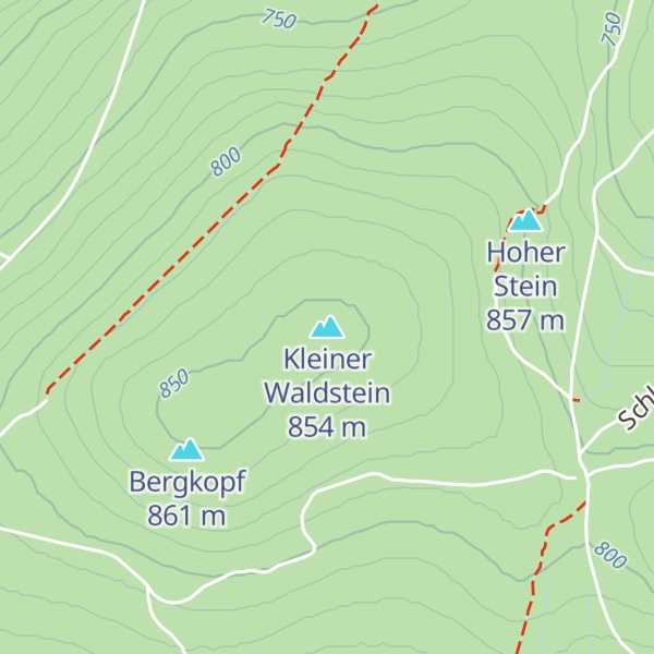 Map of Kleiner Waldstein