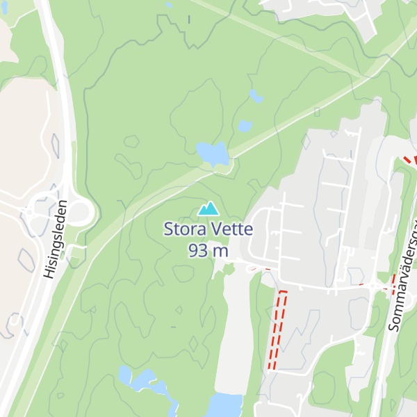 Map of Stora Vette
