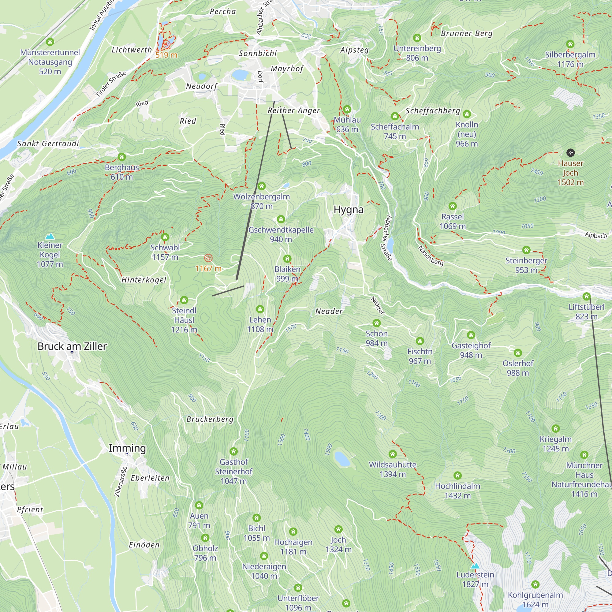 Grübelhof map