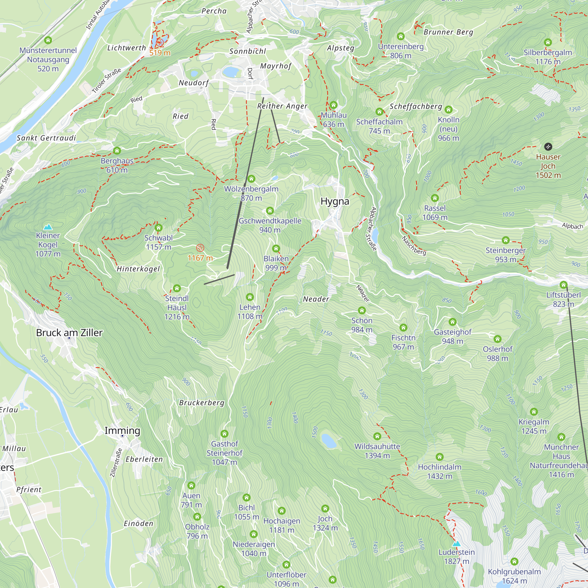 Grübelhof map