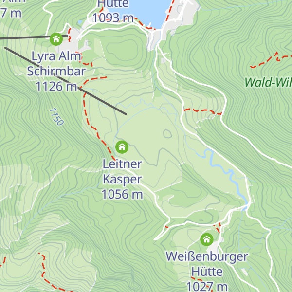 Map of Oberleitnerhütte