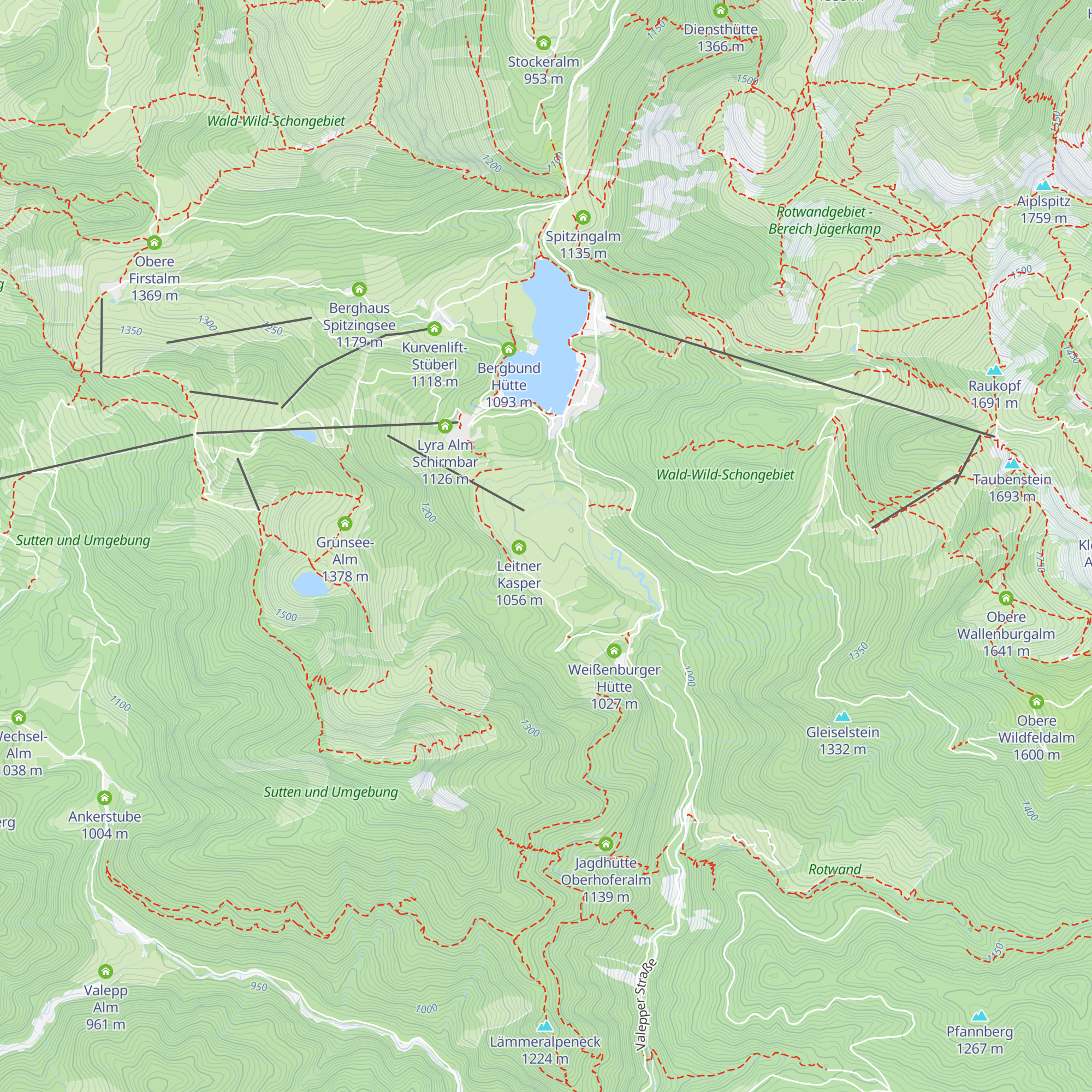 Oberleitnerhütte map