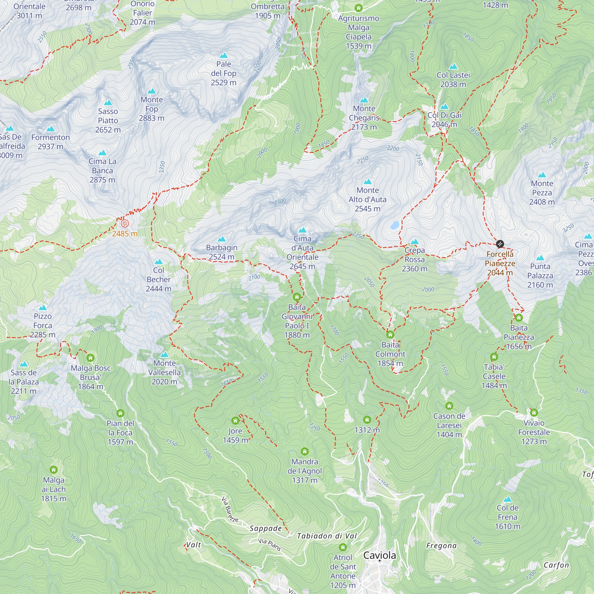 Baita Giovanni Paolo I map