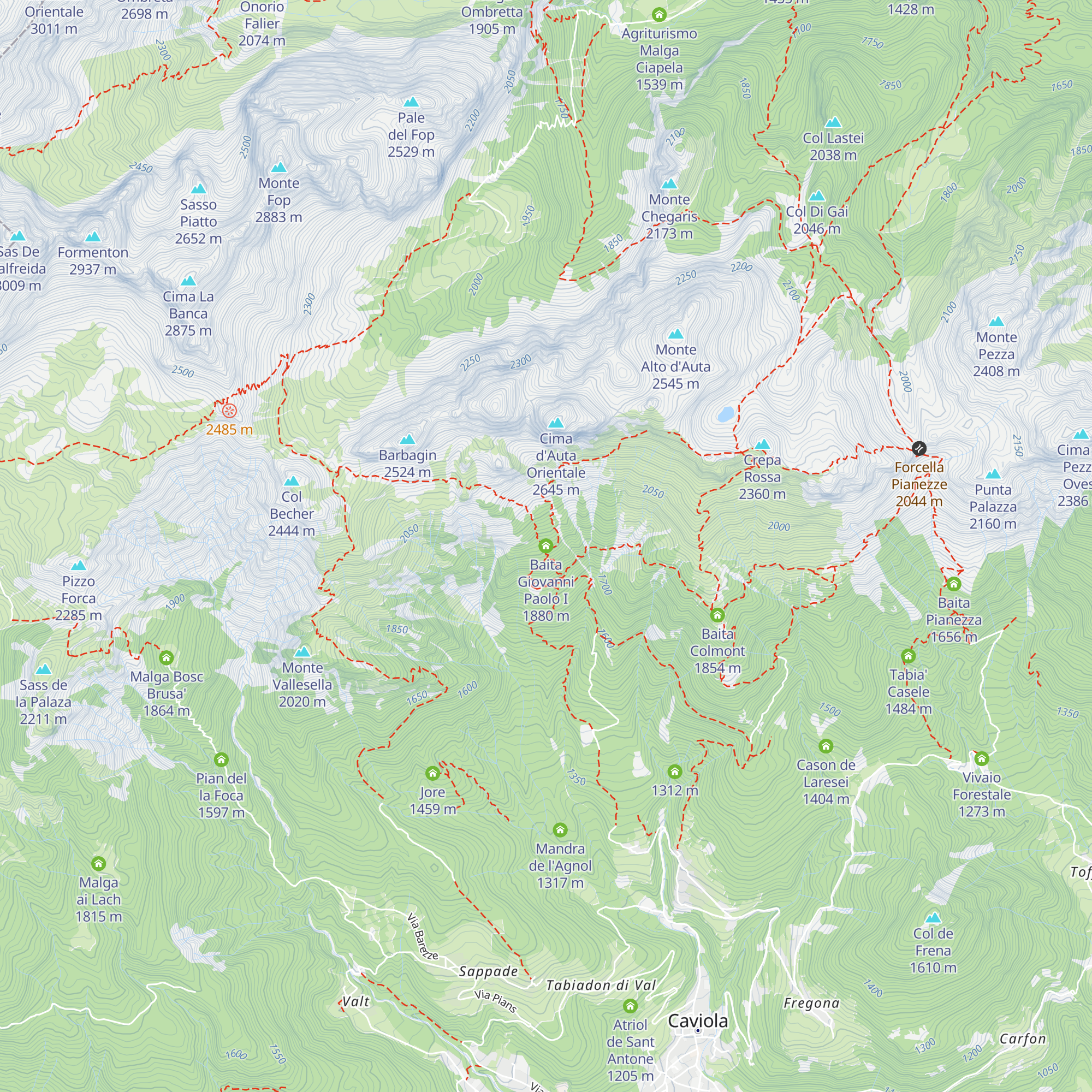 Baita Giovanni Paolo I map