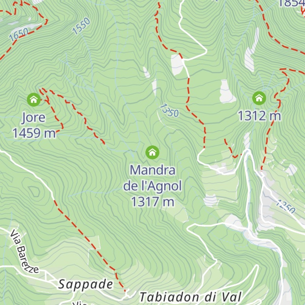Map of Mandra de l'Agnol