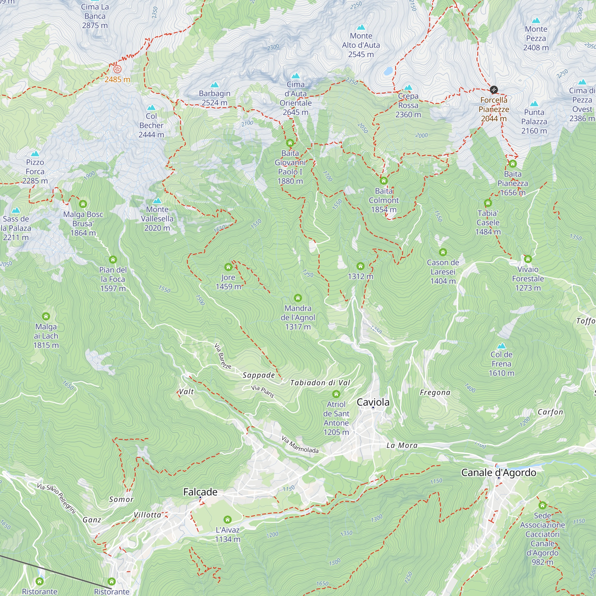 Mandra de l'Agnol map