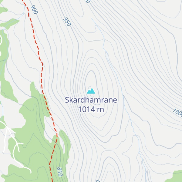 Map of Skardhamrane