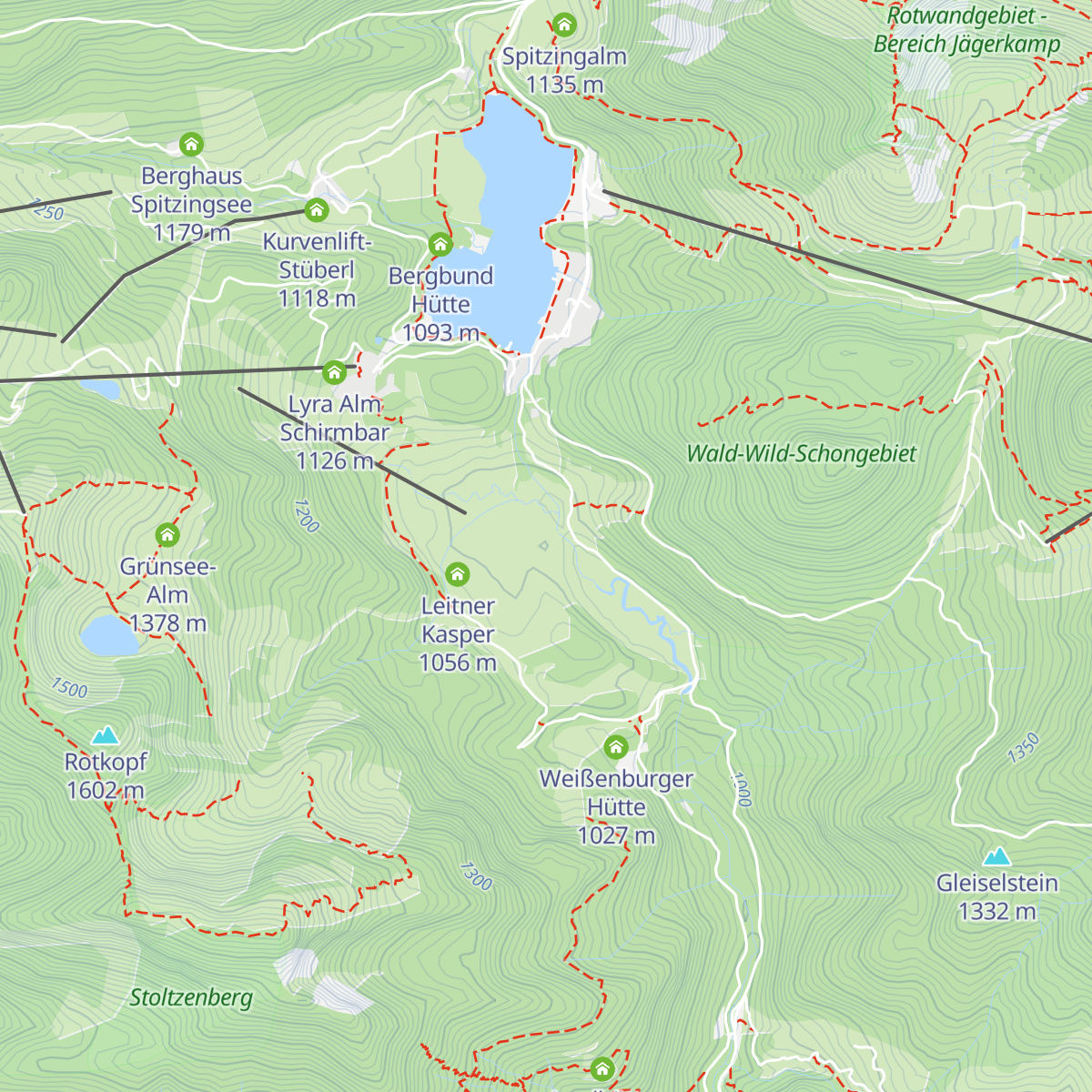 Albert-Link-Hütte map