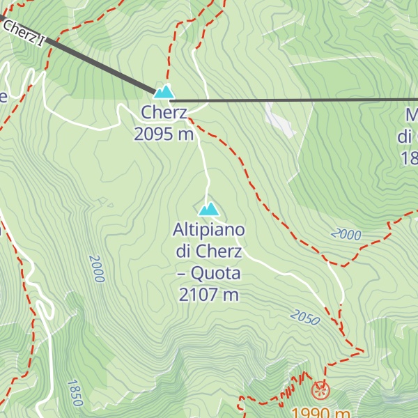Map of Altipiano di Cherz – Quota