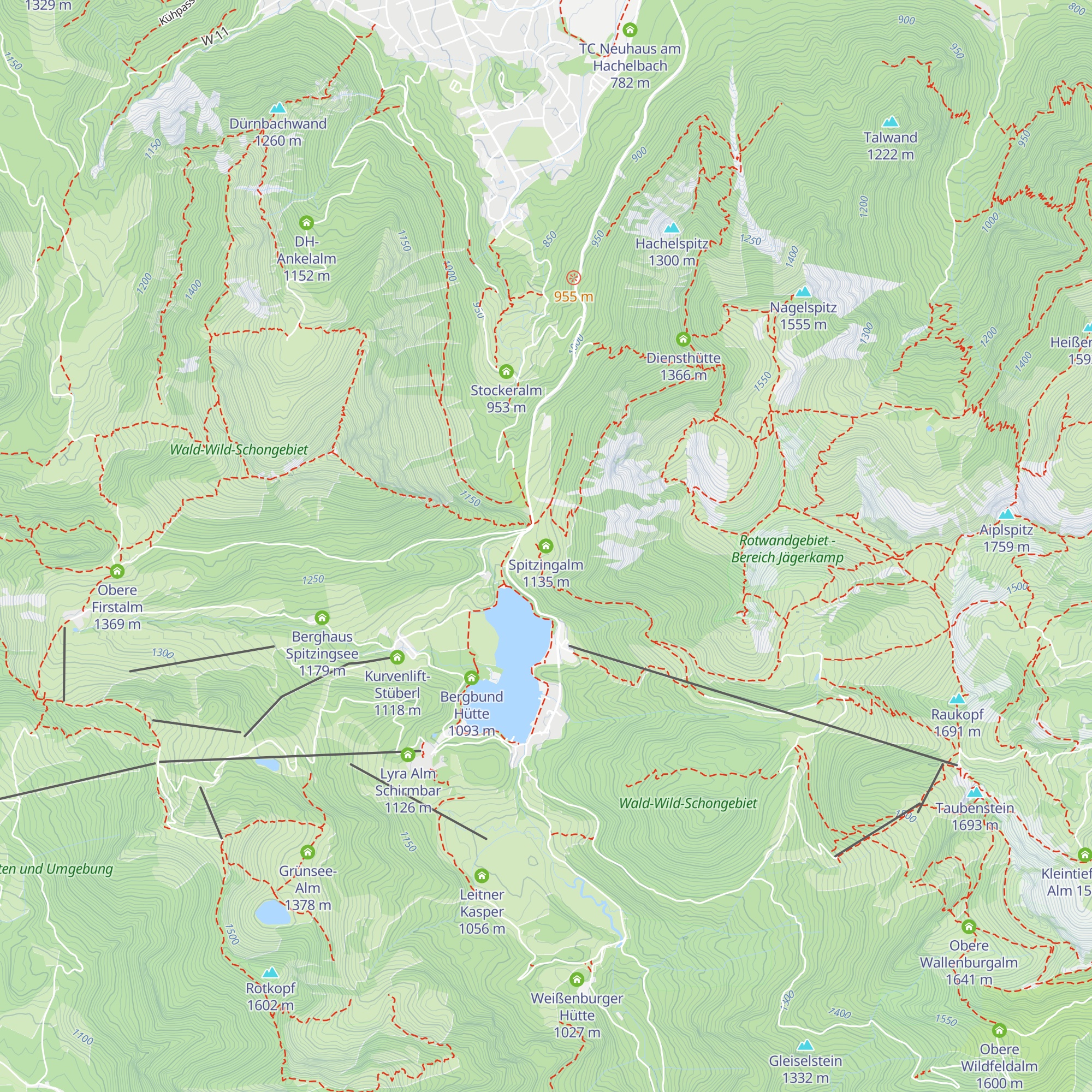 Spitzingalm map