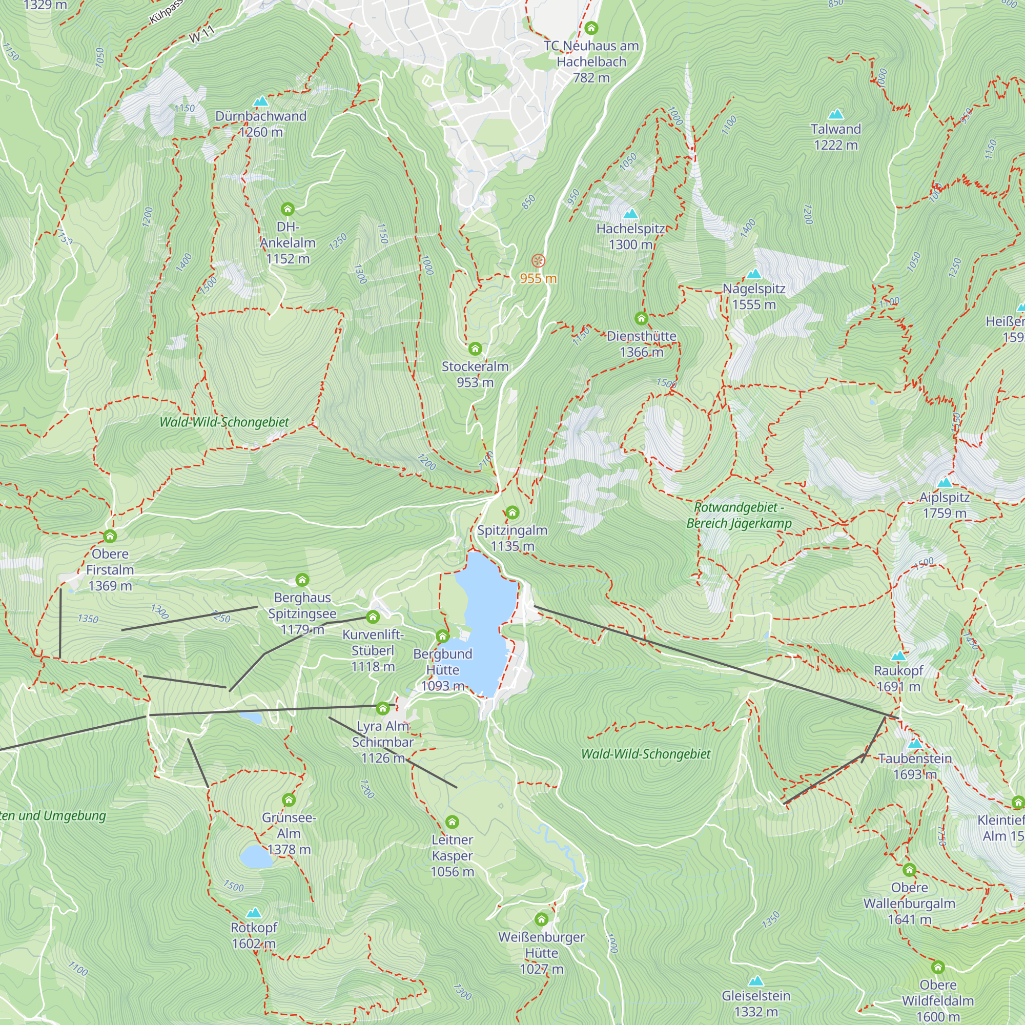 Spitzingalm map