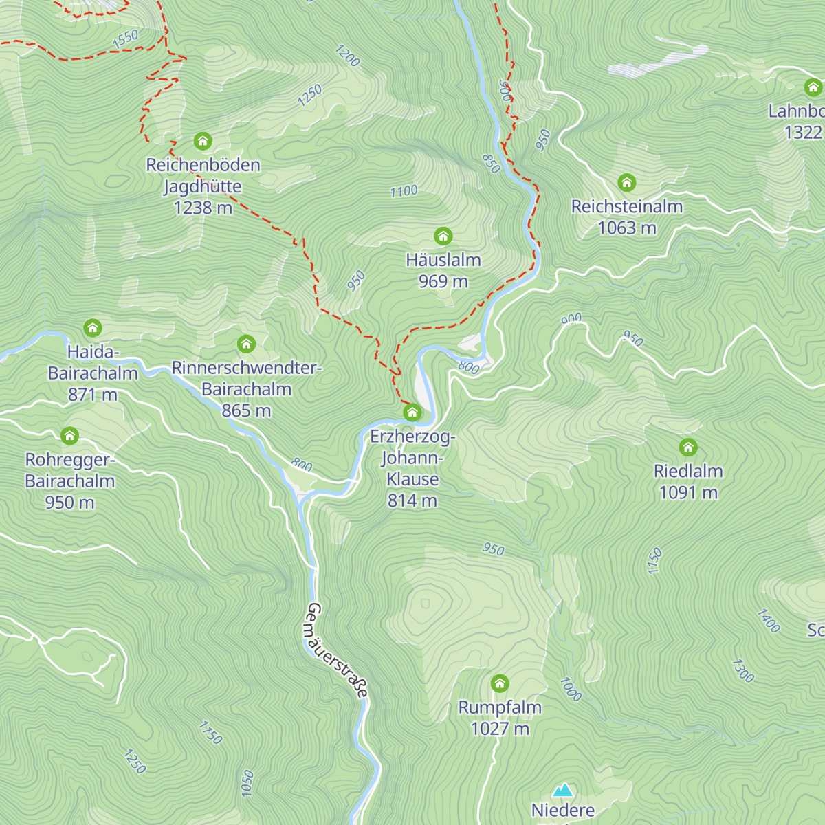 Erzherzog-Johann-Klause map