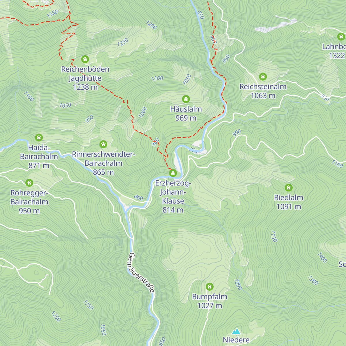 Erzherzog-Johann-Klause map