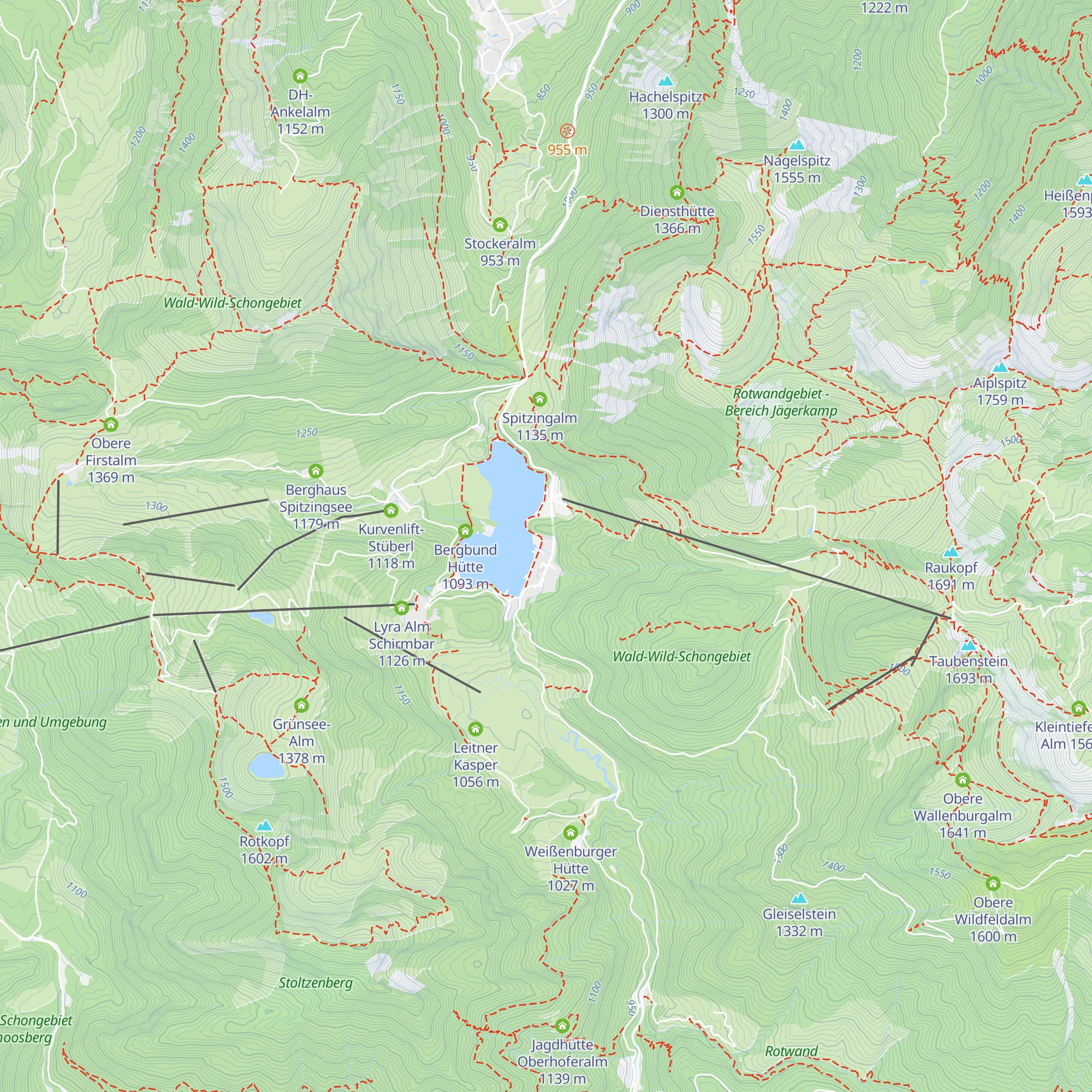 Spitzingalm map
