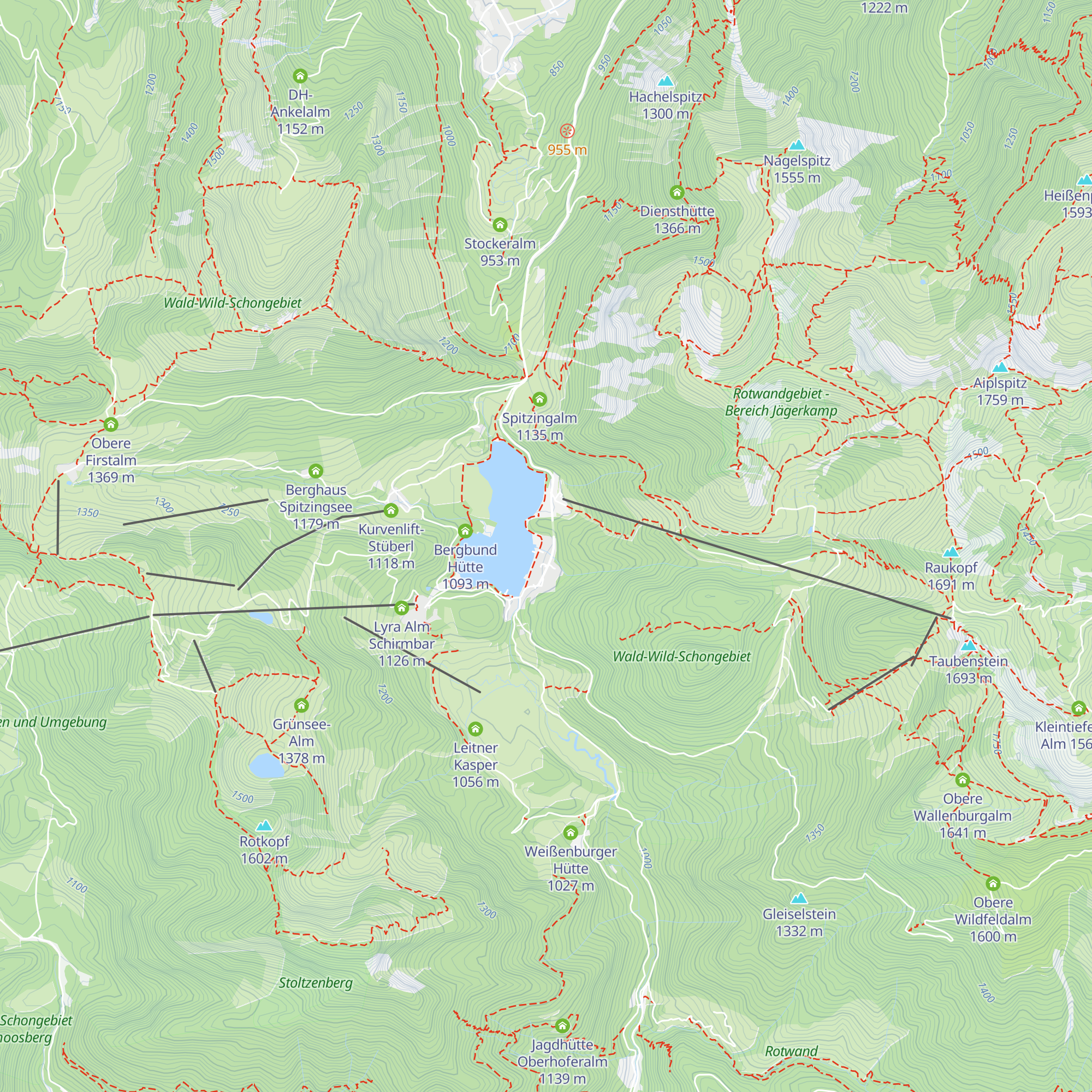 Spitzingalm map