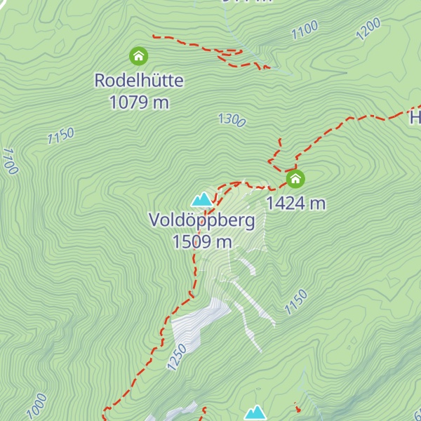 Map of Voldöpper Spitze
