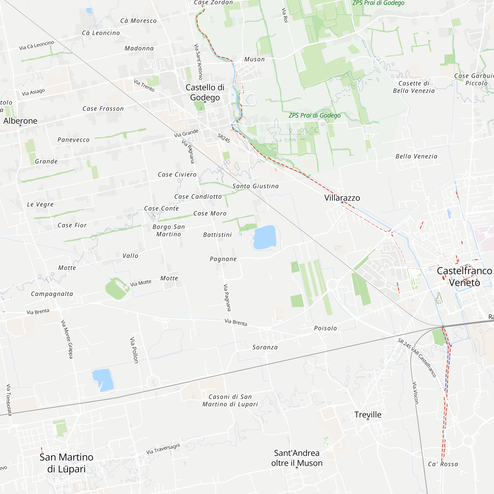 Baita al Lago map