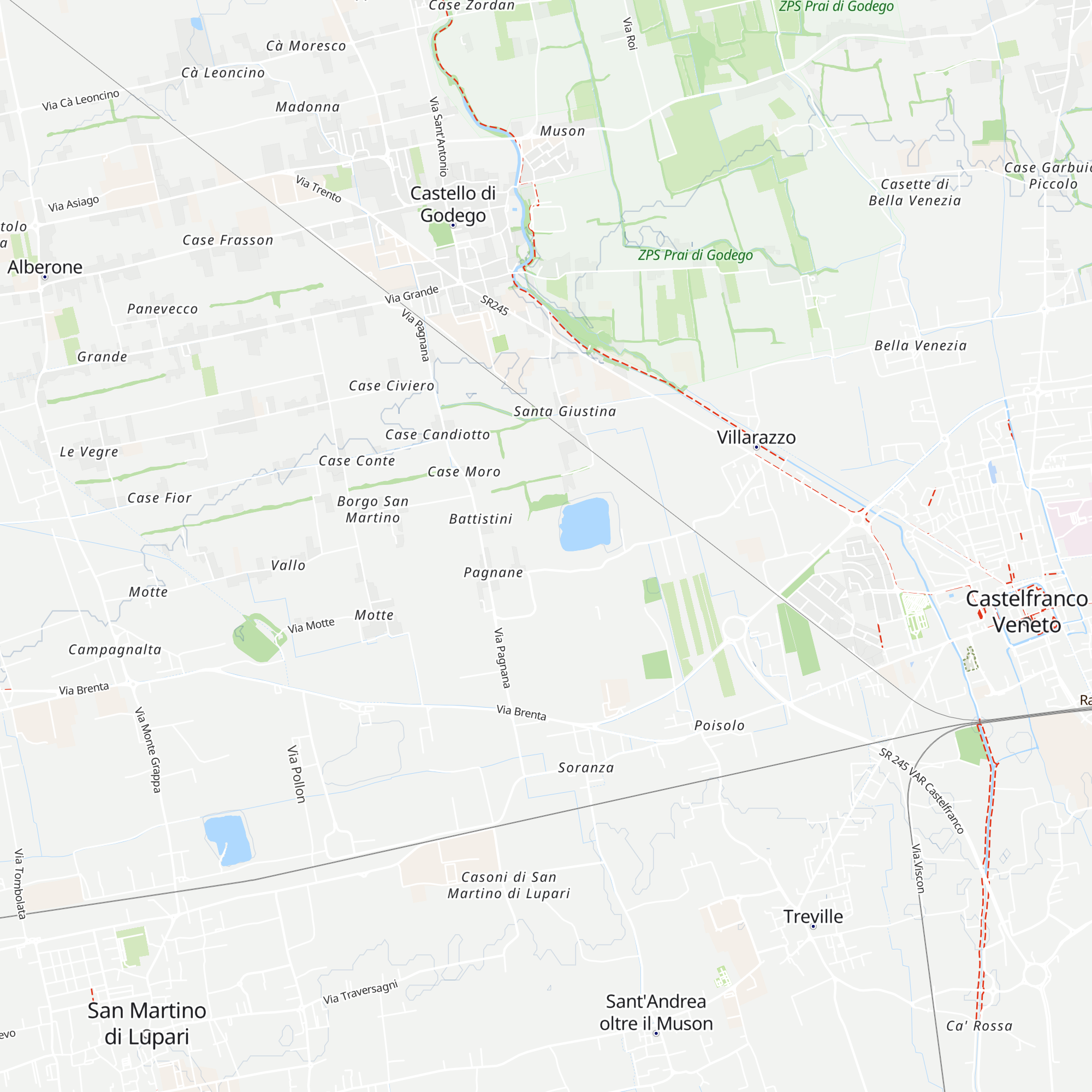 Baita al Lago map