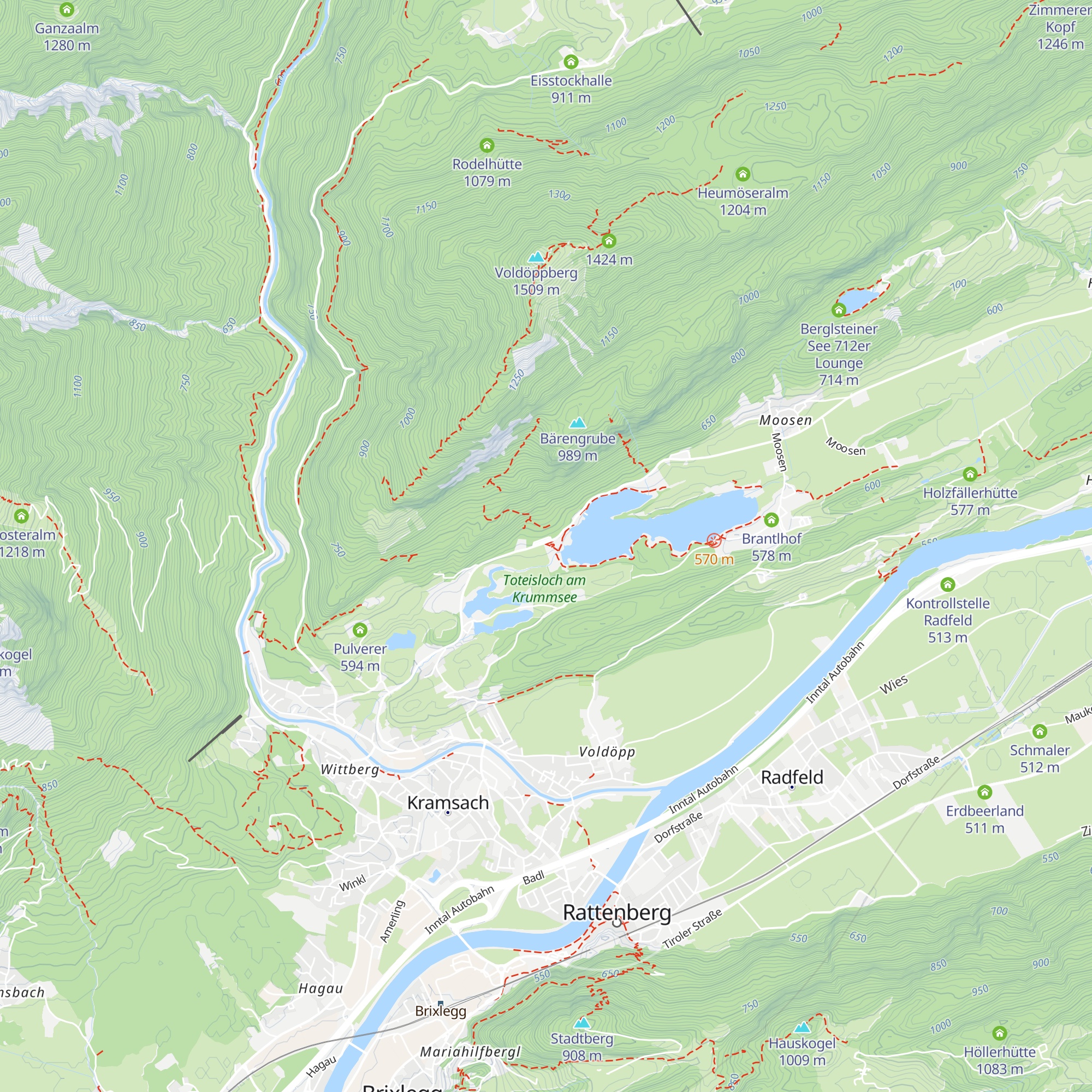 Toni's Seealm map
