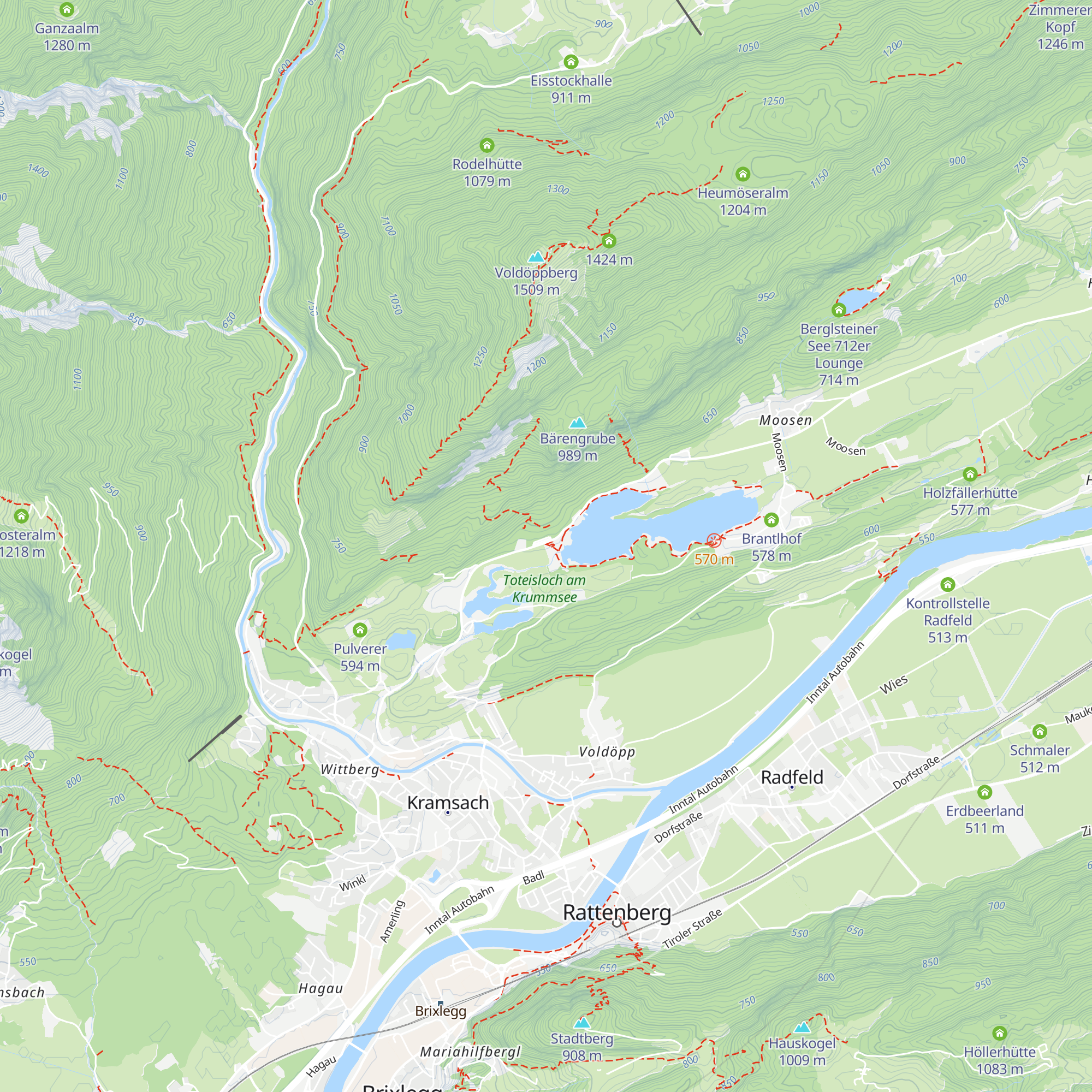 Toni's Seealm map