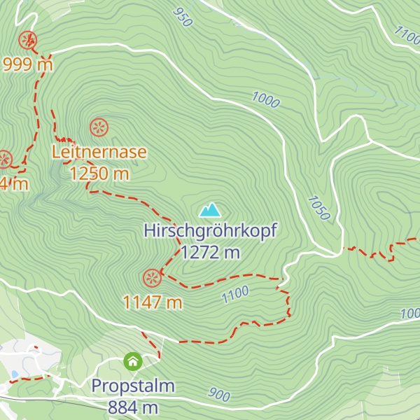 Map of Hirschgröhrkopf