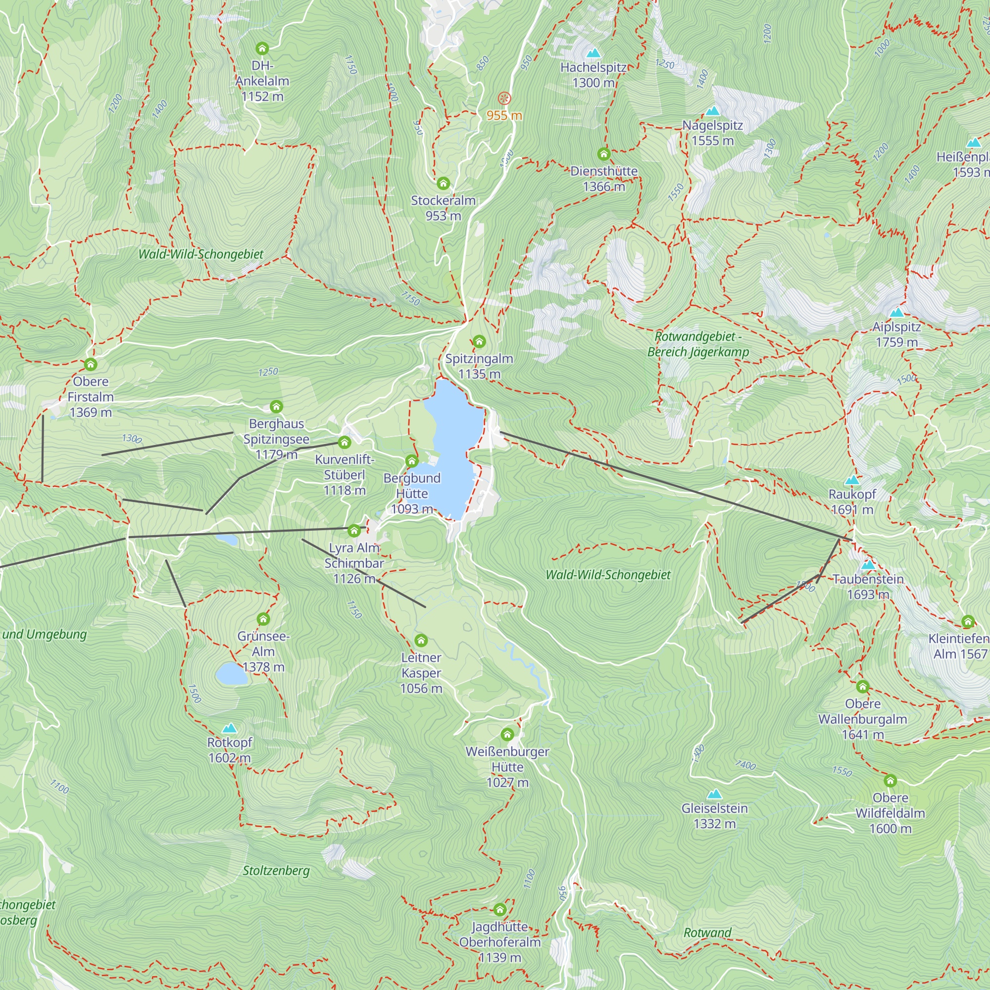 Gundl Alm map