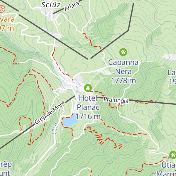 Map of Hotel Planac